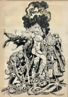 Frank Thorne 27 X 19 Comic Art