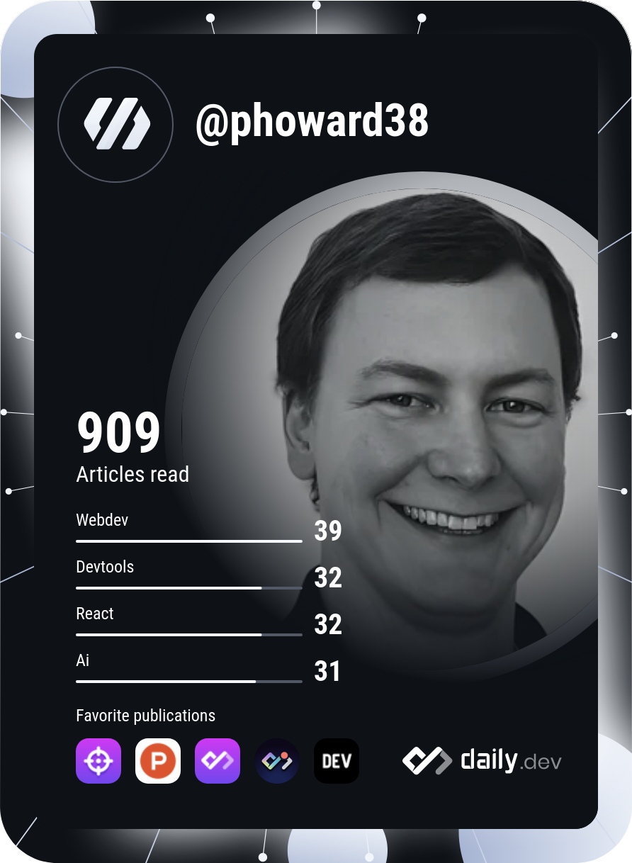 Patrick Howard's Dev Card