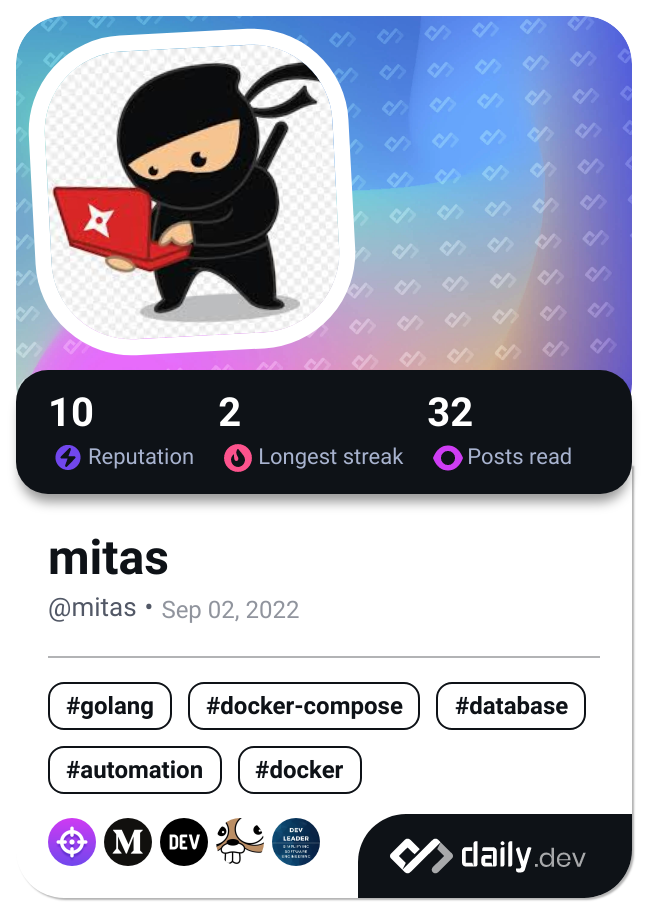 mitas's Dev Card