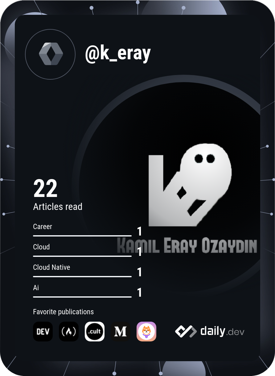 Kamil Eray Özaydın's Dev Card