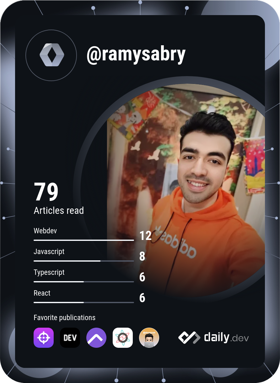 Ramy Jounior's Dev Card