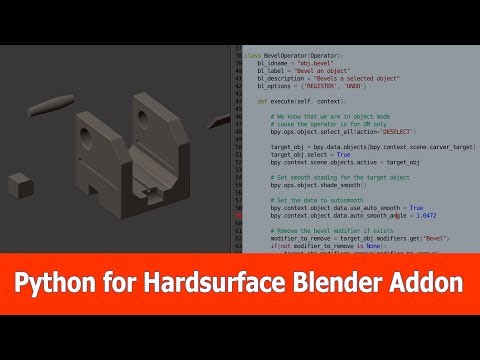 Blender Hardsurface Addon and Python Scripting