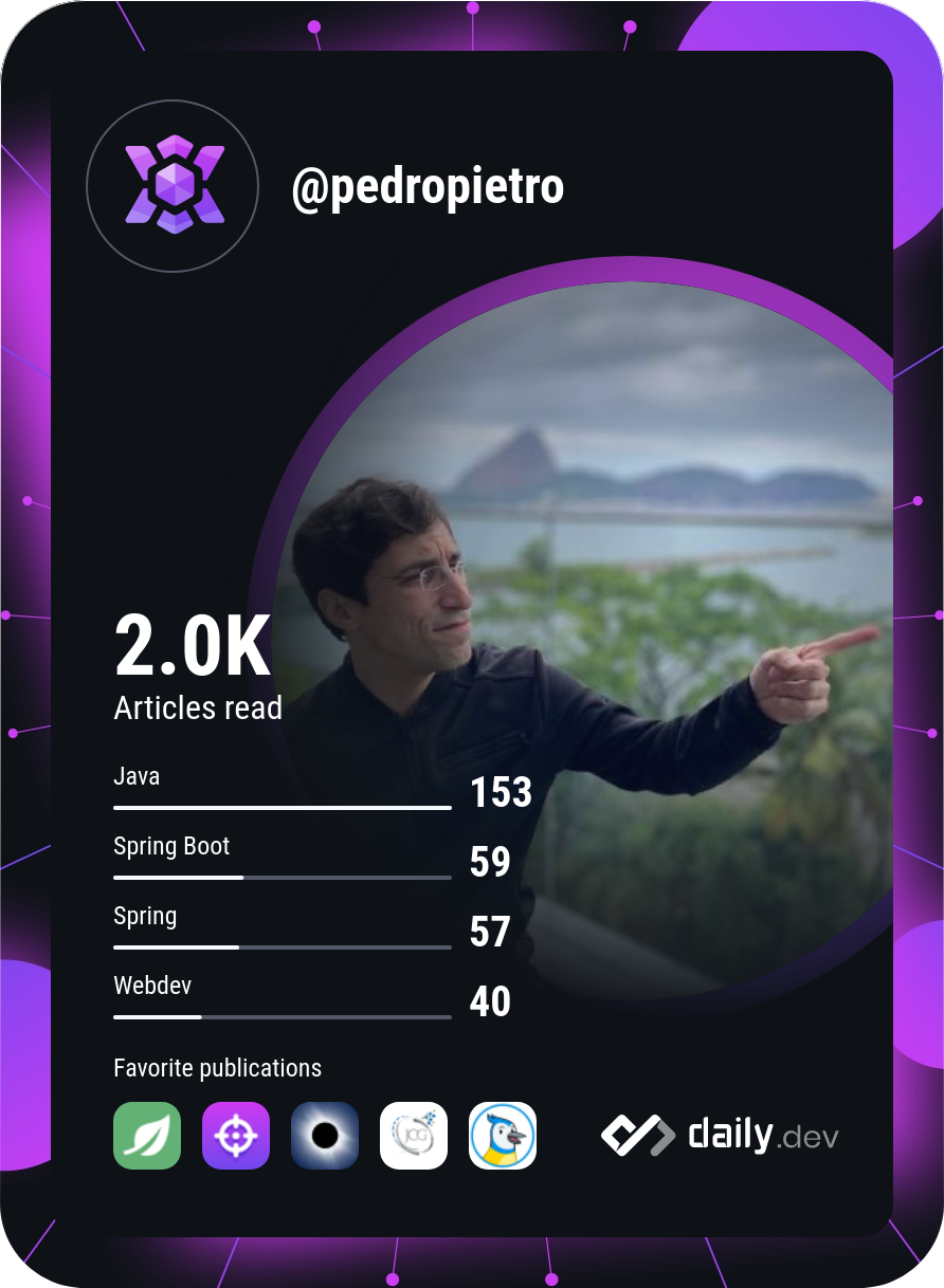 Pedro Pietroluongo's Dev Card