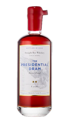 The Presidential Dram Single Barrel 8 Year Old Straight Bourbon Whiskey | 700ML at CaskCartel.com