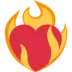 Heart on fire