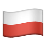 Flagge von Polen on Apple