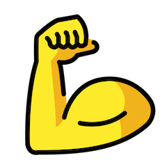 Biceps en action on Openmoji