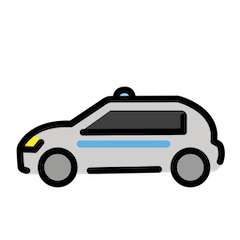 Voiture de police on Openmoji