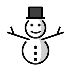 Bonhomme de neige on Openmoji