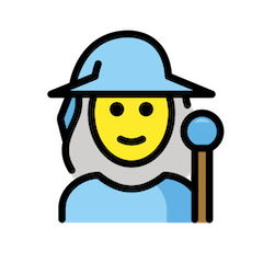 Woman Mage on Openmoji