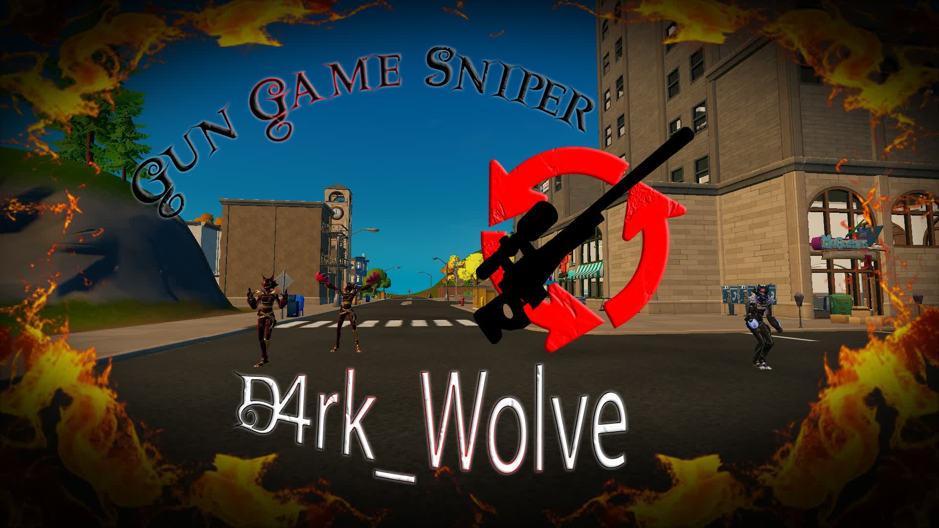 Gun Game SNIPER ONE SHOT By D4rk_Wolve 6674-6786-8250 من ابتكار D4rk ...