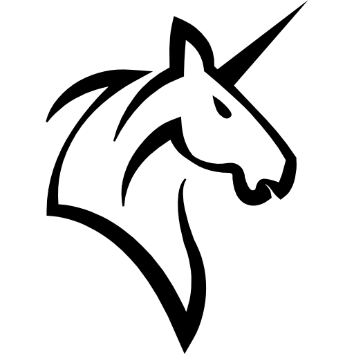 Unicorn Head Logo