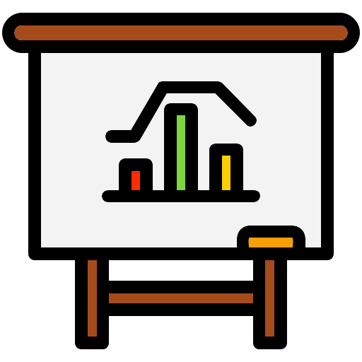 Whiteboard Generic Outline Color icon