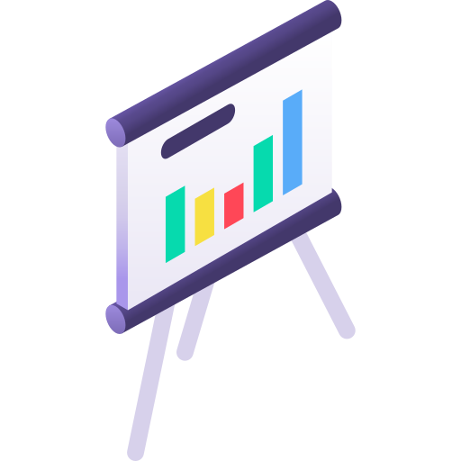 Presentation Gradient Isometric Gradient icon