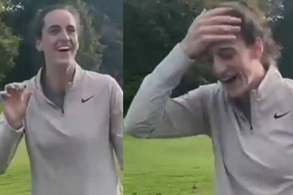 caitlin clark heartbreak on golf course