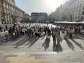 Une centaine de manifestants contre l’antisémitisme place des Terreaux