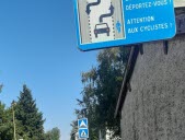 La signalisation change rue du Mont-Blanc