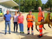 La piste d’athlétisme remise à neuf et aux normes de sécurité