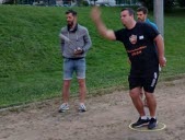 Arthur Sandron et Nicolas Guignand, vainqueurs du concours de pétanque