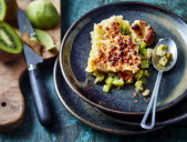 Crumble au kiwi : la recette facile et express