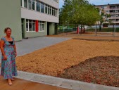 La végétalisation de l’école Rollet a été menée au cours de l’été