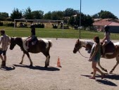 Une fête de l’école avec des poneys