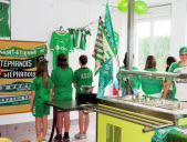 Le collège du Pilat fête la montée des Verts en ligue 1