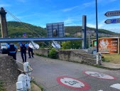 Le portique de sécurité du pont de Couzon accroché pour la... 14e fois