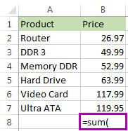 How To Sum A Column In Excel 5 Easy Ways