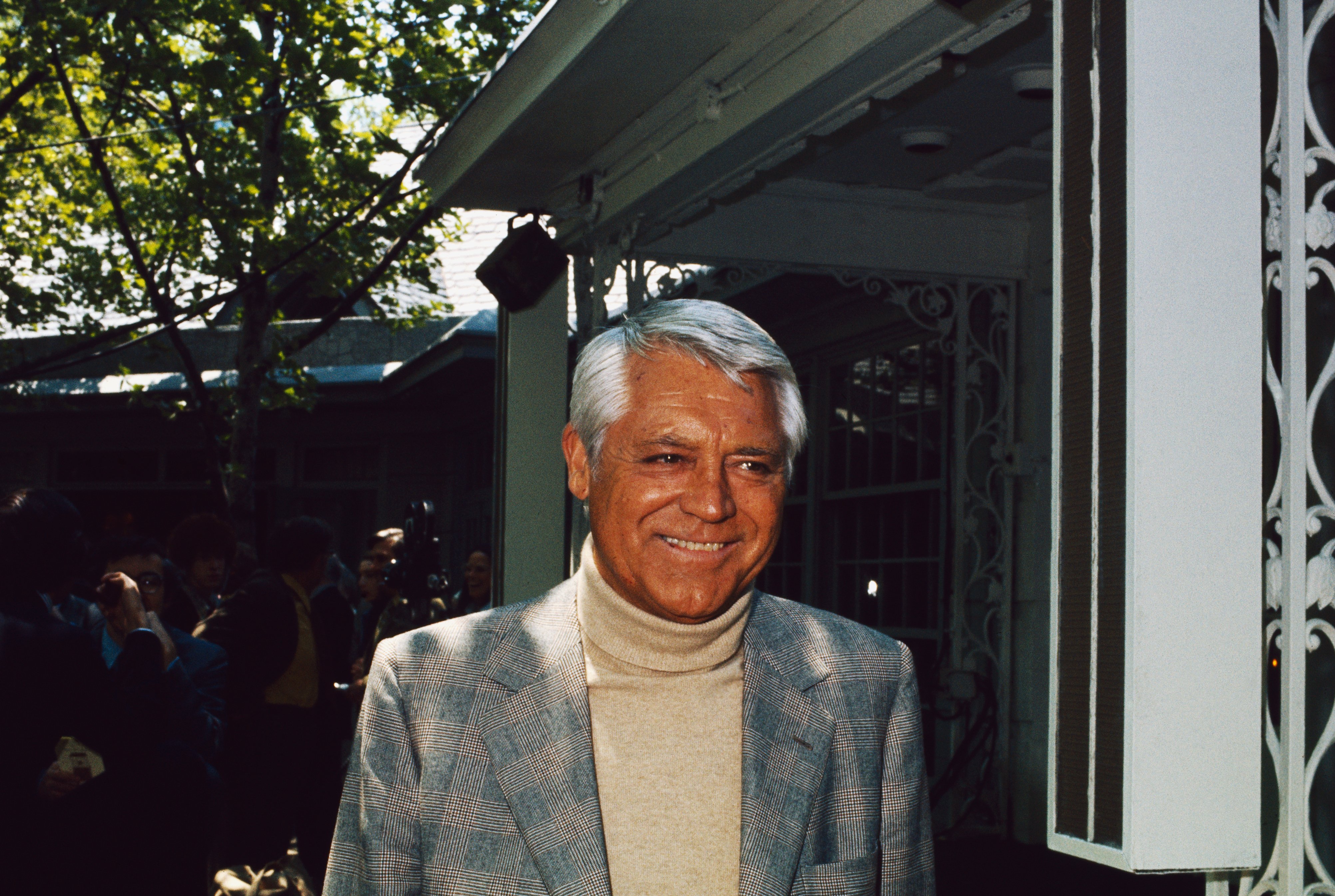 Close up of Actor Cary Grant during the Straw Hat Awards. | Source: Getty Images 