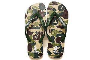 HAVAIANAS x BAPE - Chinelo Top "Amazônia" -NOVO-