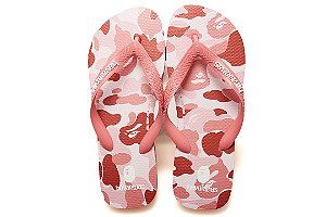 HAVAIANAS x BAPE - Chinelo Top "Rosa Porcelana" -NOVO-