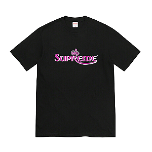 SUPREME - Camiseta Crown "Preto" -NOVO-