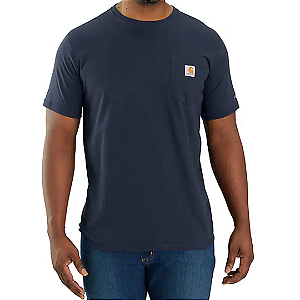 CARHARTT - Camiseta Pocket Relaxed Fit "Azul Marinho" -NOVO-