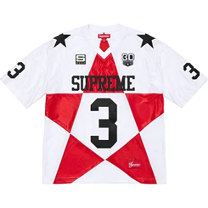 SUPREME - Camisa Jersey Star Football "Branco" -NOVO-