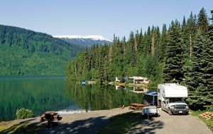 Recreational vehicle (RV) park in Alaska.