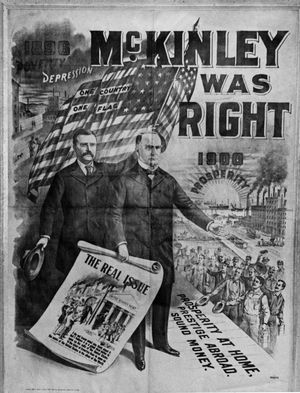 McKinley campaign poster