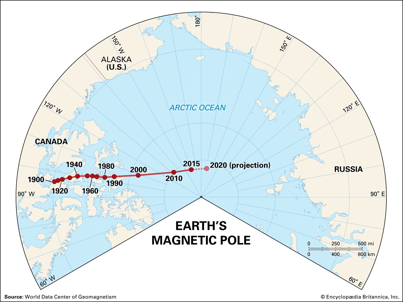 Magnetic North Pole Tracker 2024 - Ingrid Catrina