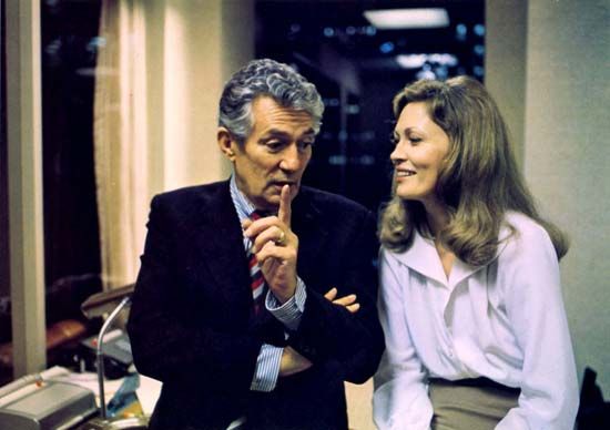 Peter Finch and Faye Dunaway in Network