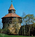 Dicker Turm (round tower), Esslingen, Germany.