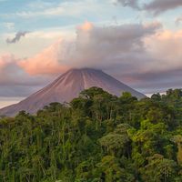 Arenal Volcano in northwestern Costa Rica in the province of Alajuela.