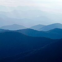 Blue Ridge Mountains. Blue Ridge Parkway. Autumn in the Appalachian Mountains in North Carolina, United States. Appalachian Highlands, Ridge and Valley, The Appalachian Mountain system