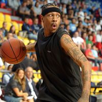 MILANO, ITALY - SEPT 17: Allen Ezail Iverson during his European tour on September 17, 2009 in Milan, Italy