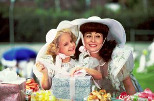 Mara Hobel and Faye Dunaway in Mommie Dearest