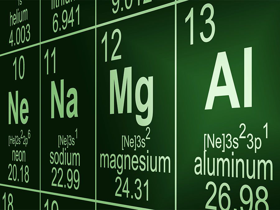 Periodic Table of the elements concept image (chemistry)