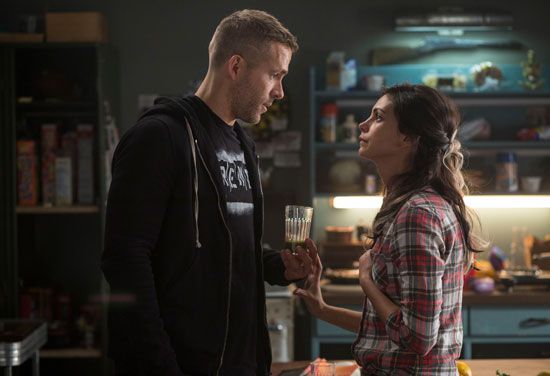 Wade Wilson with his girlfriend, Vanessa, in the Deadpool movie