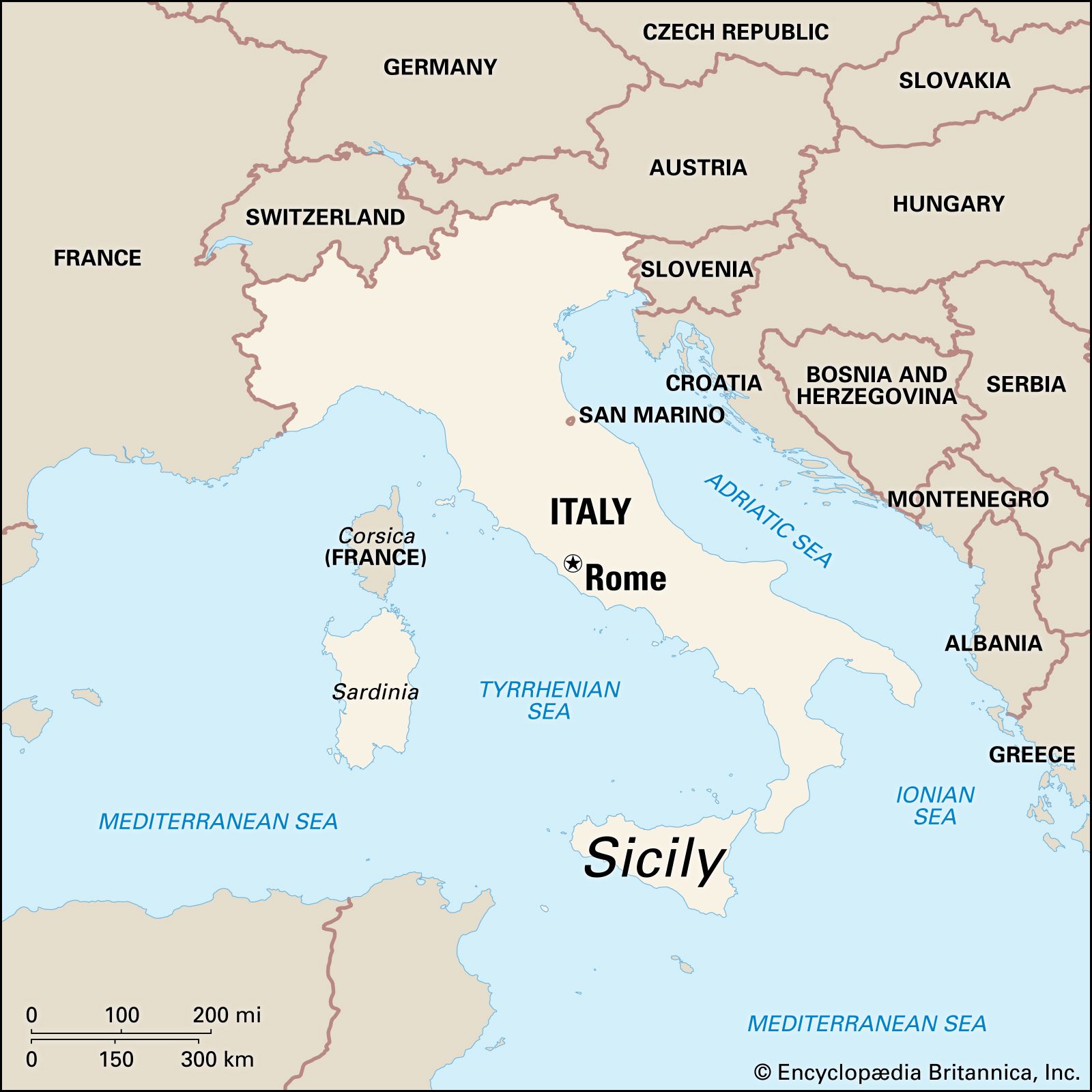 Island Of Sicily Map - Adella Kimberly