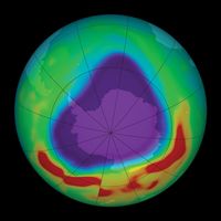 September 11, 2005, ozone thinning over antarctica reached its maximum extent for the year.