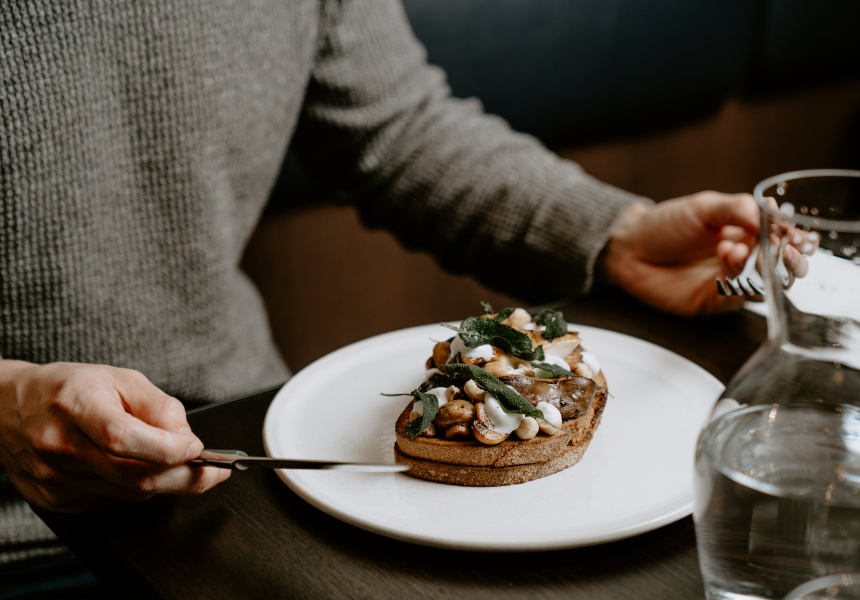 Maverick's mushrooms on toast
