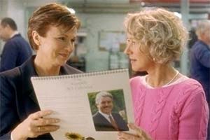 Calendar Girls. Image shows from L to R: Annie (Julie Walters), Chris (Helen Mirren). Copyright: Calendar Girls Productions